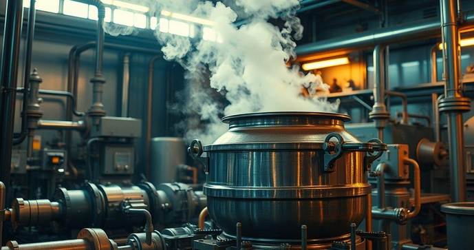 Caldeirão a gás autogerador de vapor: eficiência e praticidade
