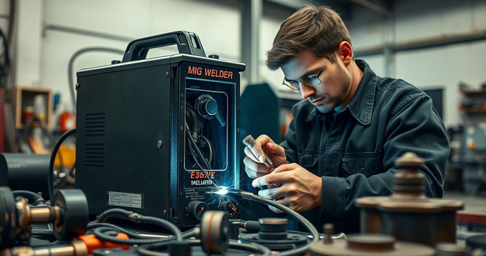 Conserto de máquina de solda MIG para desempenho ideal